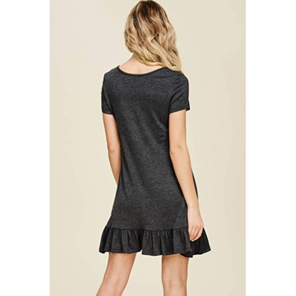 Women's Bottom Ruffle Dress - Picture 2 of 4